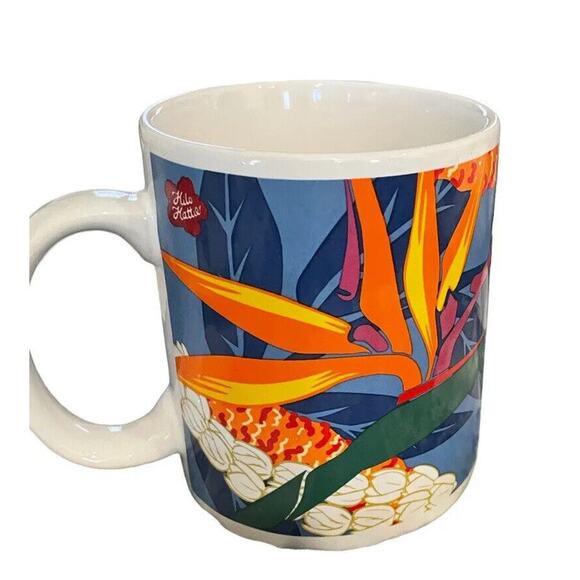 Vintage Hilo Hattie Hawaii Bird Of Paradise Coffee Mug Cup 12 Oz Tropical - Picture 1 of 9